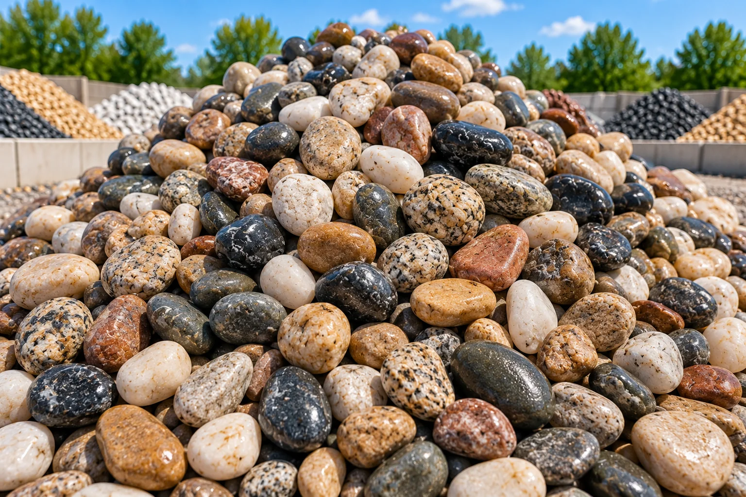 Premium Pebbles & Bulk Bags material category